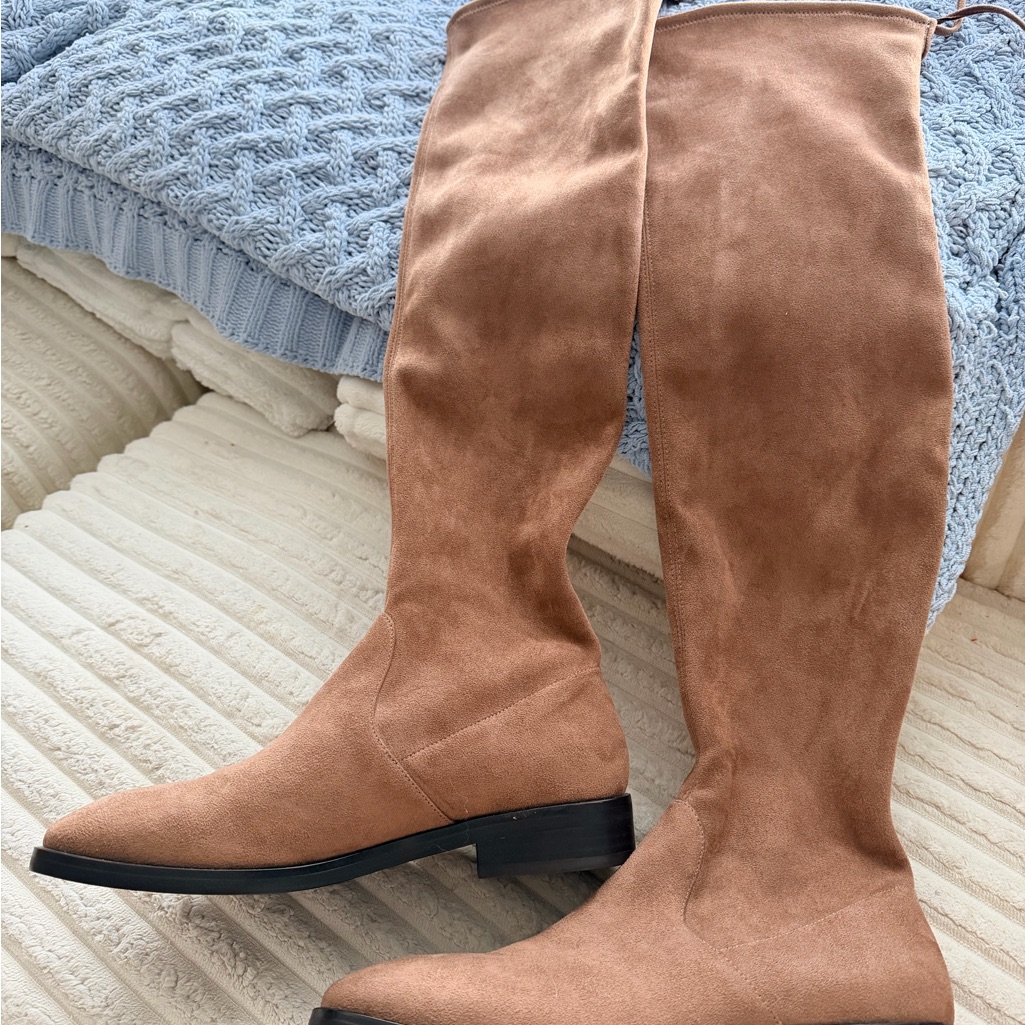 Stuart Weitzman Tall Suede Over-The-Knee Boots In Chestnut